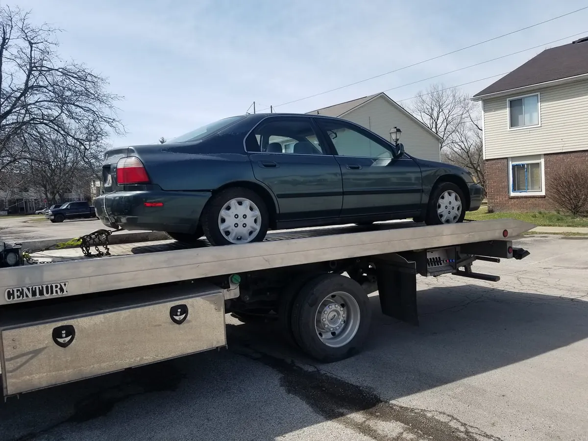 Older Honda Accord sedan parked outdoors, the kind of junk car Indianapolis owners ask how much is my junk car worth